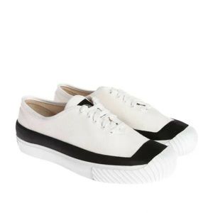 Stone Island White Canvas Sneakers  US Size 11 /UK10/ 44